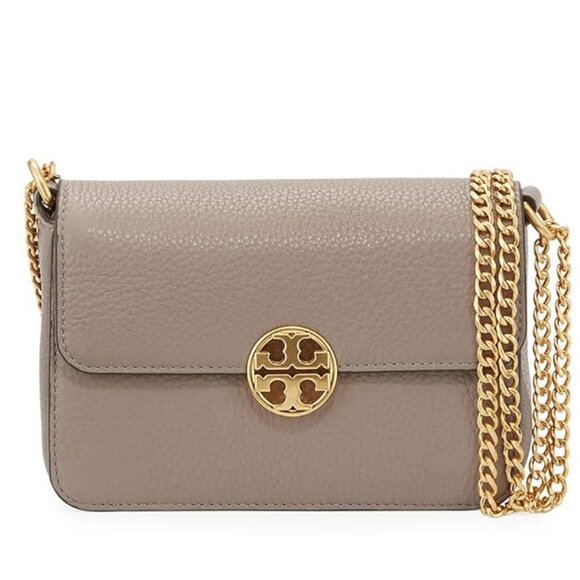 TORY BURCH Chelsea Convertible Crossbody Mini Bag in Gray Heron - Picture 2 of 14